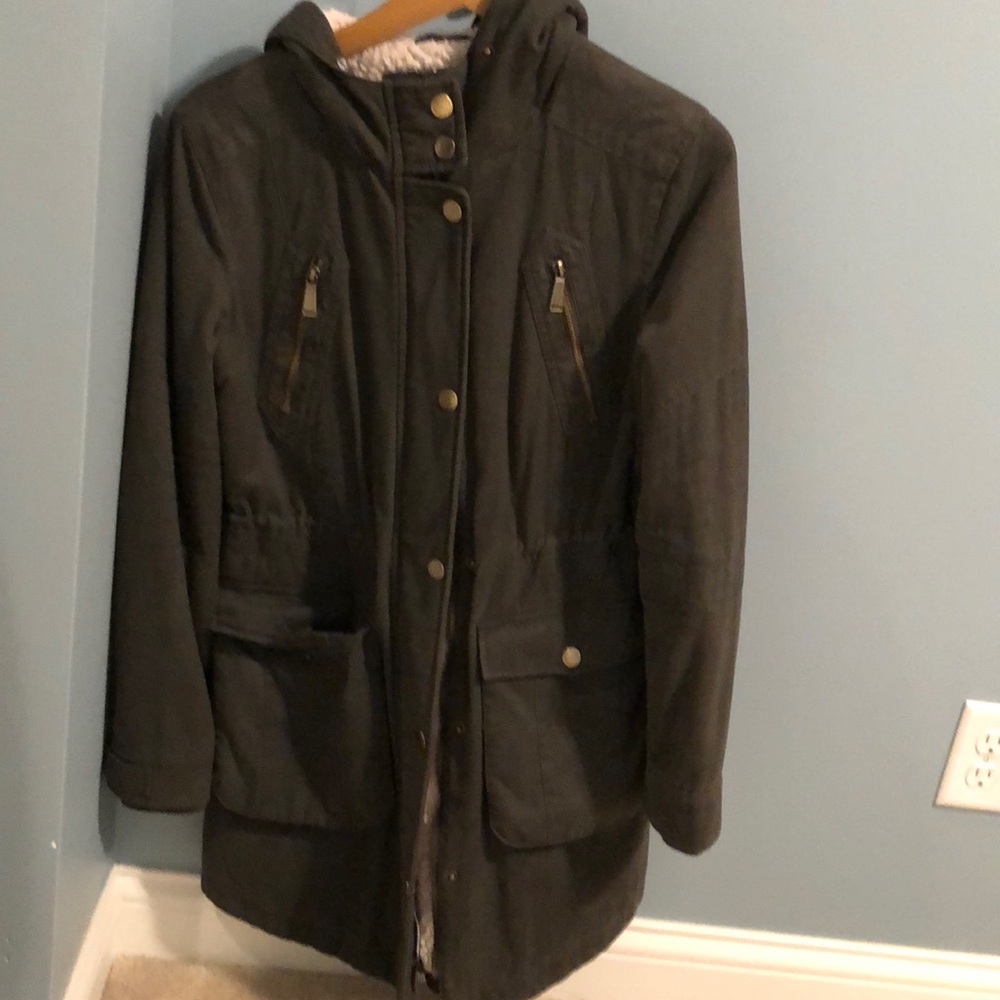 Sherpa lined cargo jacket